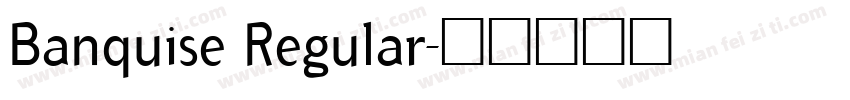Banquise Regular字体转换
